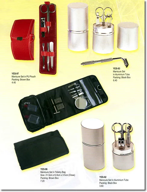 Manicure and travel sets